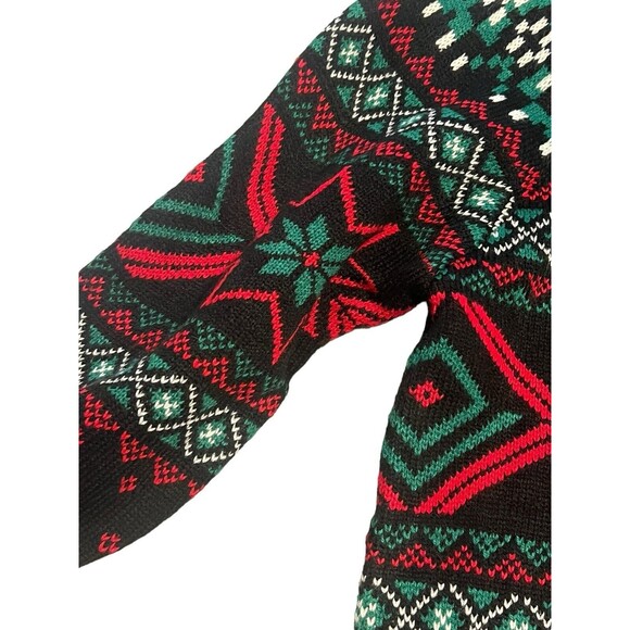 Ugly Christmas Sweater Santa Claus Red Party Cup Pocket Holiday Fun Size Large - Picture 14 of 16